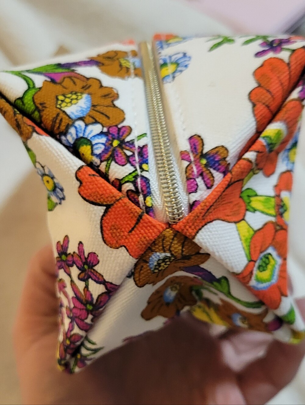 Coach Floral Canvas Pouch - Picture 7 of 11